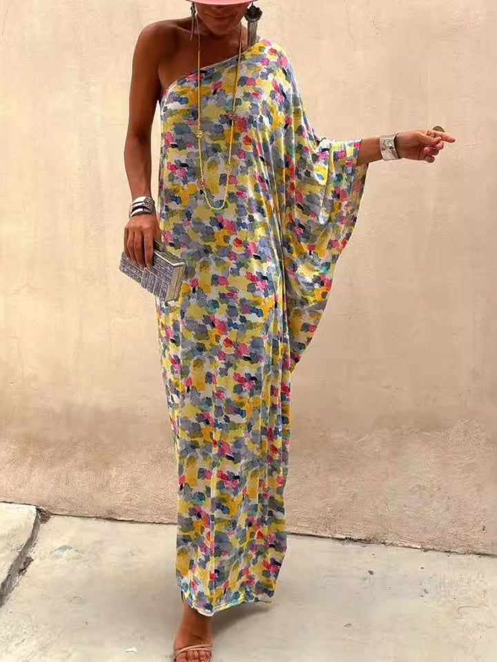 Mabel - Classic One Shoulder Maxi Dress