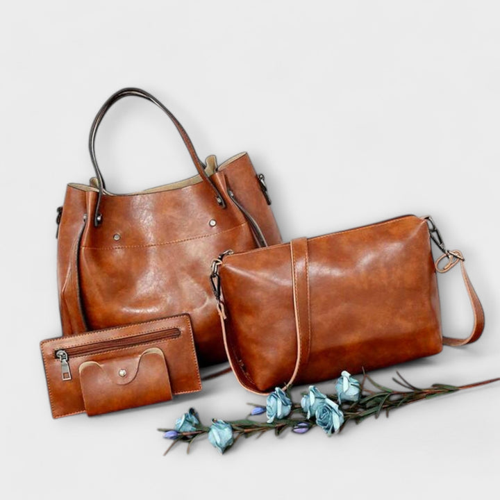 Flair. - 4-Piece Vintage Bag Set