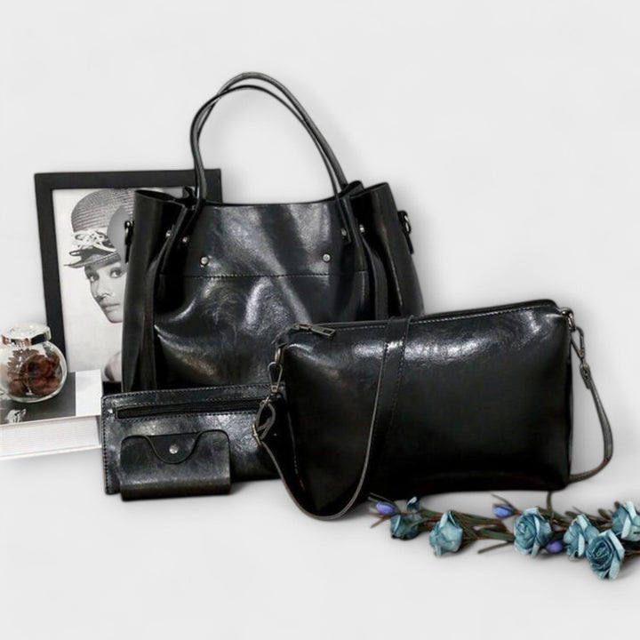 Flair. - 4-Piece Vintage Bag Set