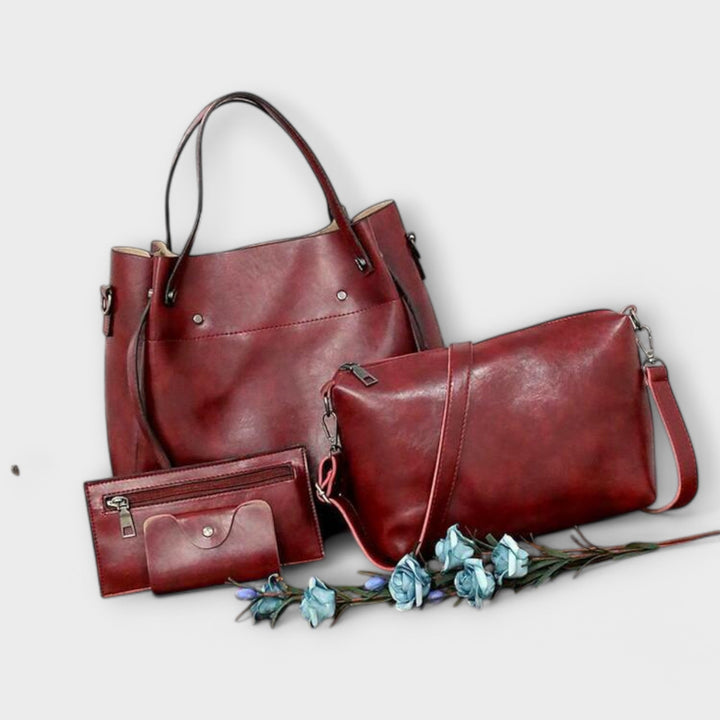 Flair. - 4-Piece Vintage Bag Set