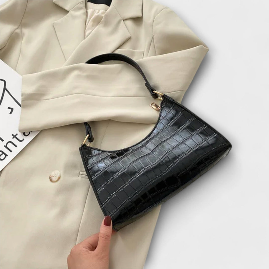 Flair. Shiny Leather Bag