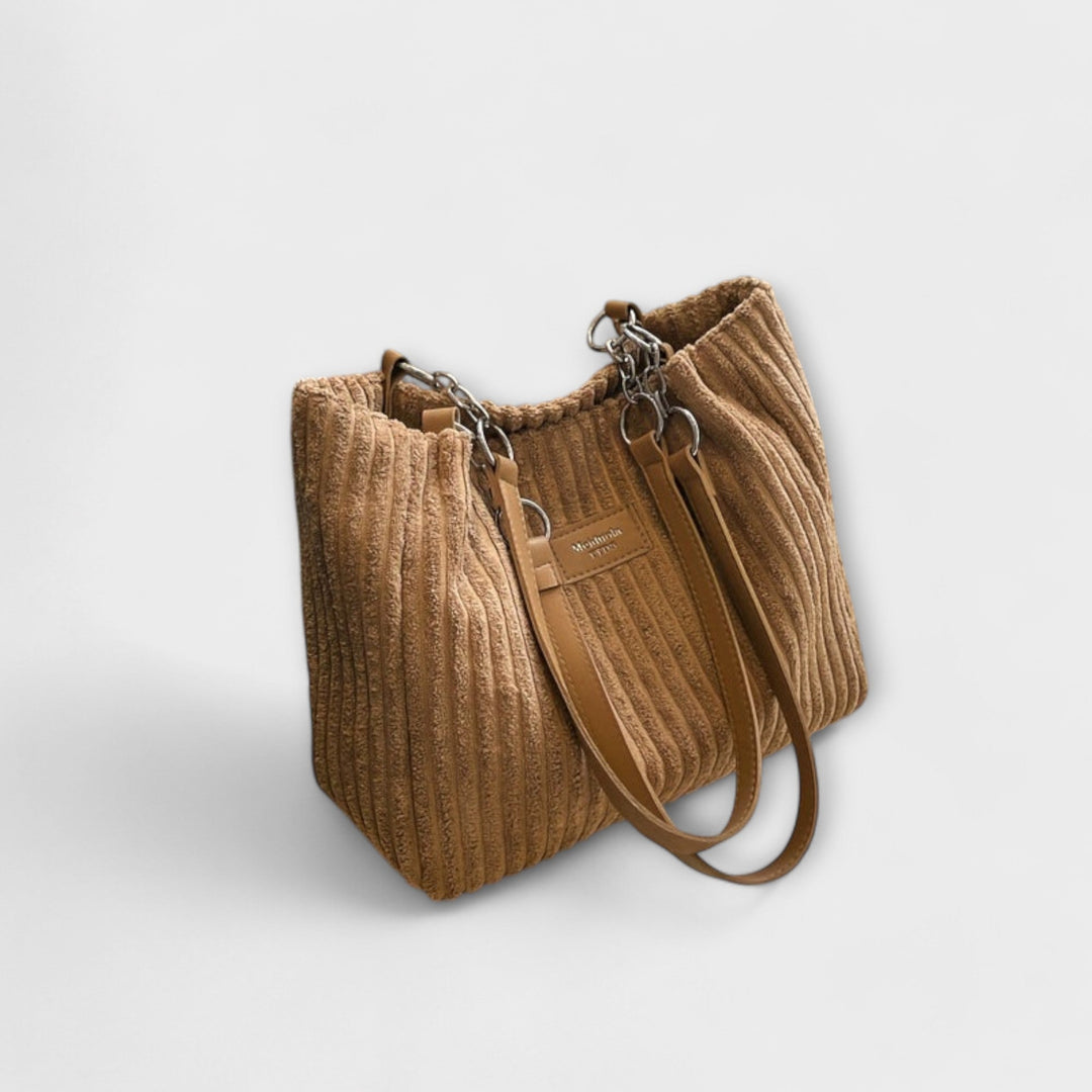 Flair. - Soft Cord Shoulder Bag