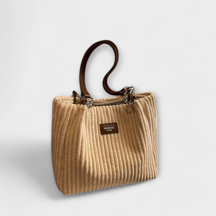 Flair. - Soft Cord Shoulder Bag
