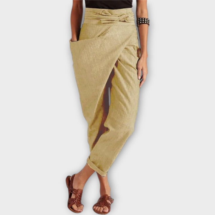 Sandra™ Women's Asymmetric Loose High Waist Trousers