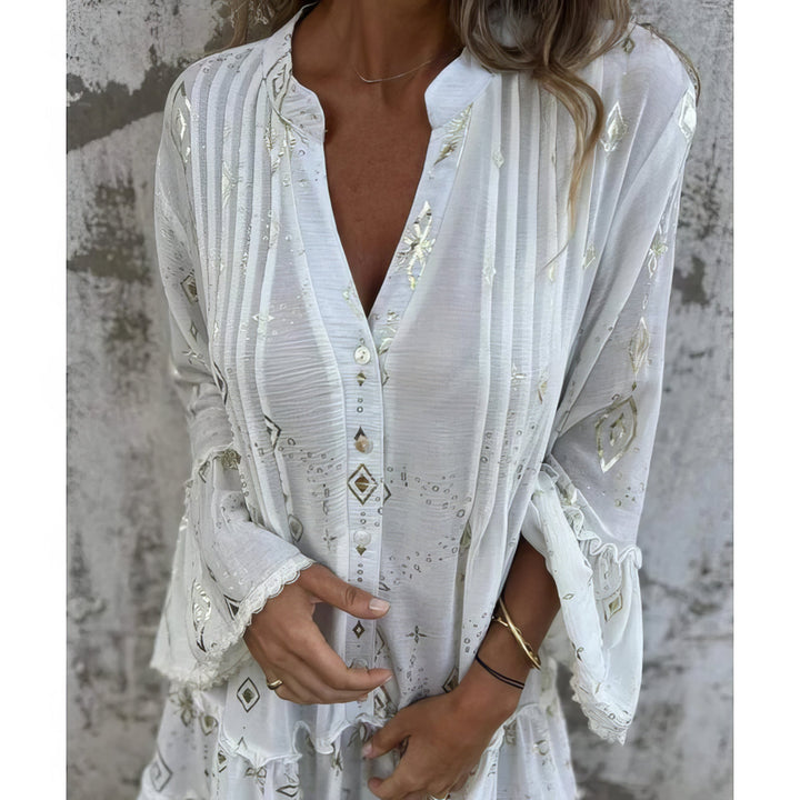 Mara - Trendy Long Sleeve Mini Dress